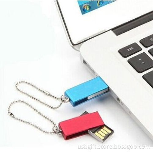 USB flash disk, 2GB capacity, swivel style for promotional gift, colorful